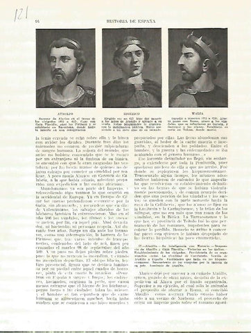 LAMINA 4634: Retrato de Ataulfo Sigerico y Walia