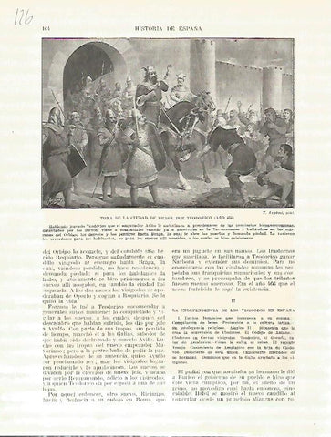 LAMINA 4639: Toma de la ciudad de Braga por Teodorico