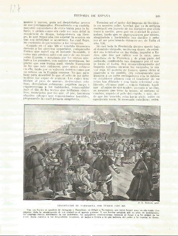 LAMINA 4640: Destruccion de Tarragona por Eurico