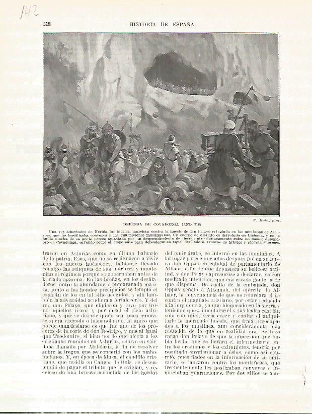 LAMINA 4655: Defensa de Covadonga