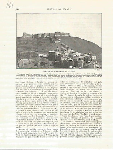 LAMINA 4660: Castillo de Gibralfaro en Malaga