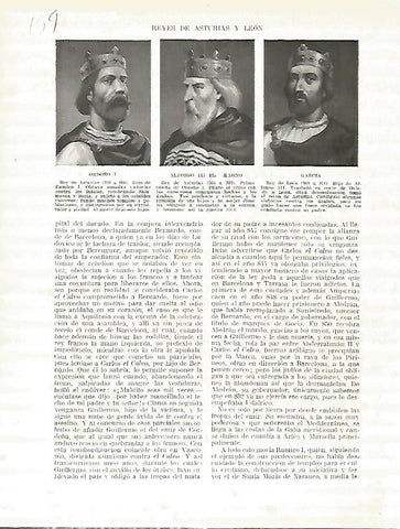 LAMINA 4672: Retratos de Ordoño I Alfonso III el Magno y Garcia