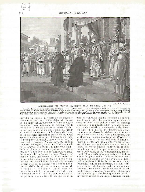 LAMINA 4680: Abdelrrahman III despide al monje Juan de Gorza
