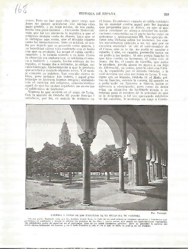 LAMINA 4681: Patio de los Naranjos de la Mezquita de Cordoba