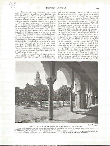 LAMINA 4681: Patio de los Naranjos de la Mezquita de Cordoba