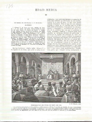 LAMINA 4688: Promulgacion del Fuero de Leon