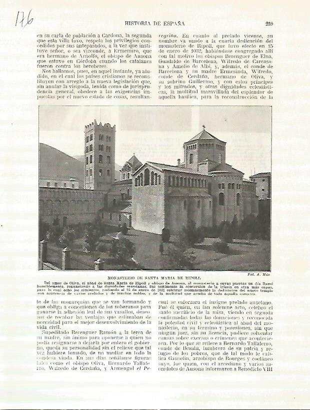 LAMINA 4689: Monasterio de Santa Maria de Ripoll