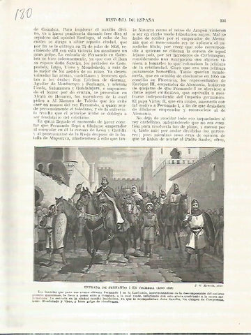 LAMINA 4693: Entrada de Fernando I en Coimbra