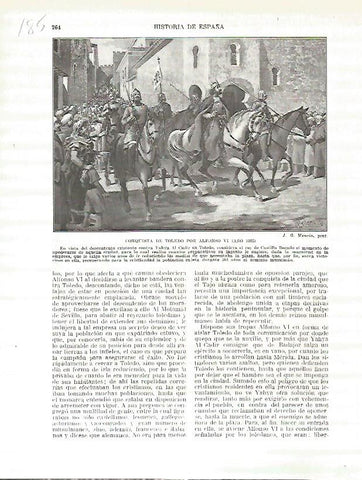 LAMINA 4698: Conquista de Toledo por Alfonso VI