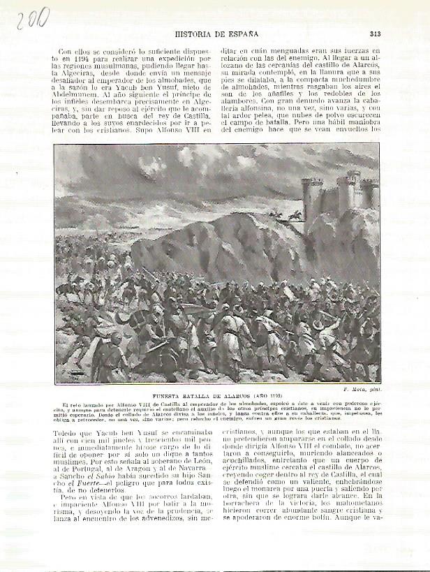 LAMINA 4713: Batalla de Alarcos (año 1195)