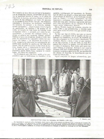 LAMINA 4716: Preparativos para la Batalla de Tolosa (año 1212)