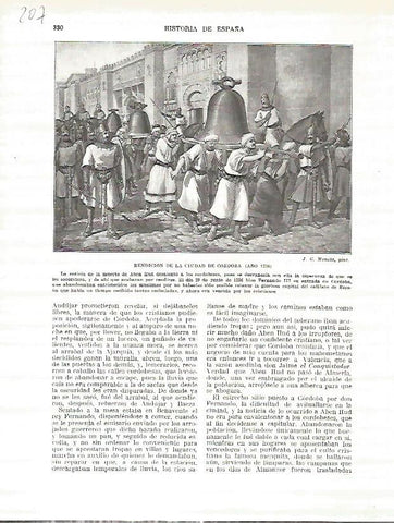 LAMINA 4720: Bendicion de la ciudad de Cordoba (año 1236)