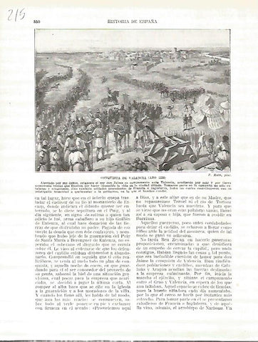 LAMINA 4728: Conquista de Valencia (año 1238)