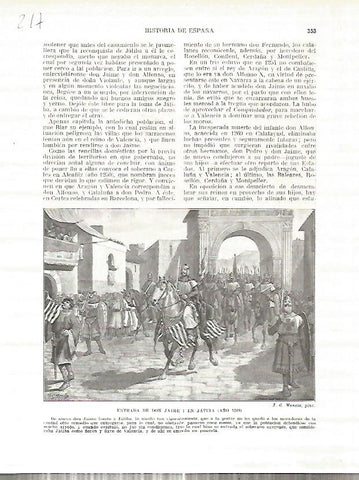 LAMINA 4730: Entrada de Jaume I en Xativa