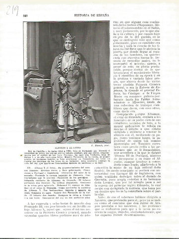 LAMINA 4732: Alfonso X el Sabio