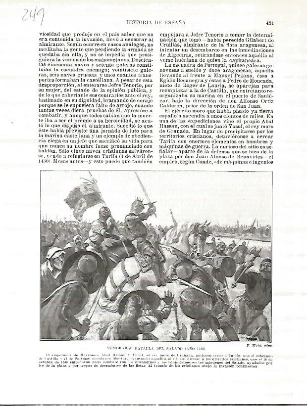 LAMINA 4762: Batalla del Salado (año 1340)