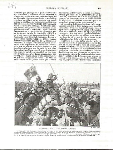 LAMINA 4762: Batalla del Salado (año 1340)