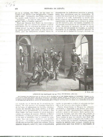 LAMINA 4771: Asesinato de Garcilaso de la Vega en Burgos (año 1351)