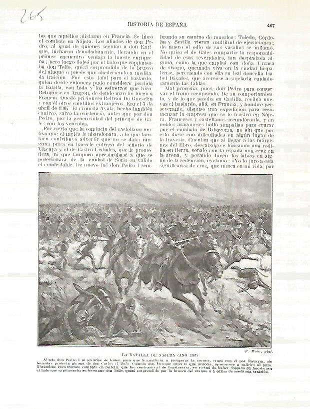 LAMINA 4778: Batalla de Najera (año 1367)