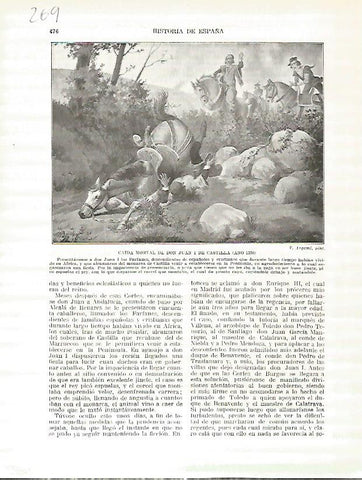 LAMINA 4782: Caida mortal de Juan I de Castilla