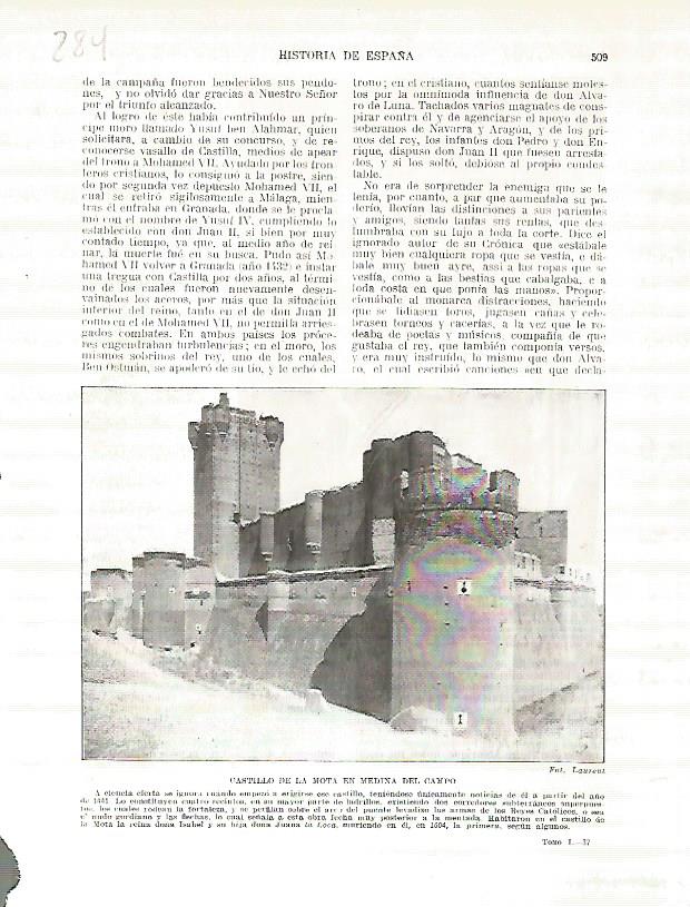 LAMINA 4797: Castillo de la Mota en Medina del Campo