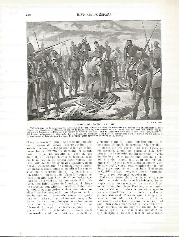 LAMINA 4798: Batalla de Olmedo año 1445