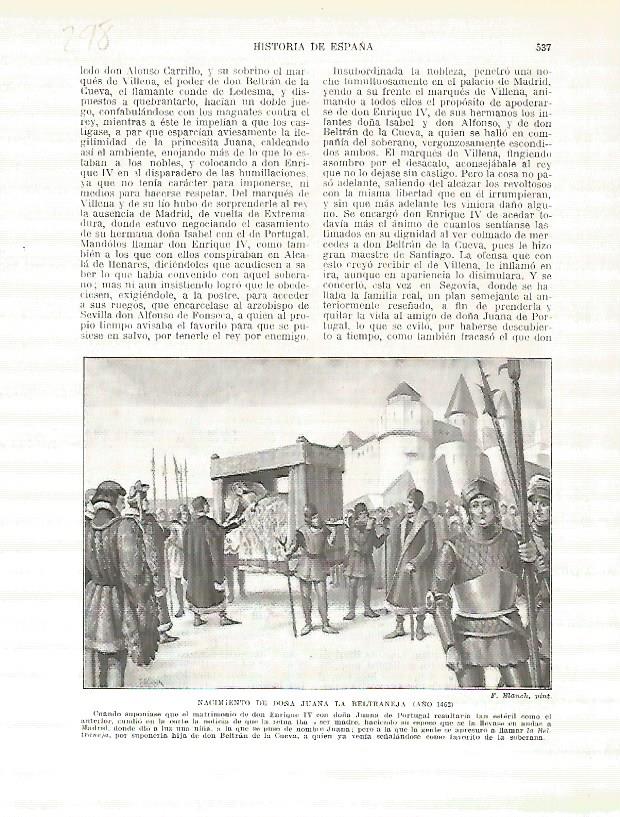 LAMINA 4811: Nacimiento de Juana la Beltraneja