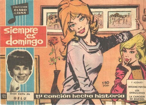 Claro de Luna numero 122: Siempre es domingo (Gelu) (numerado 2 en trasera)