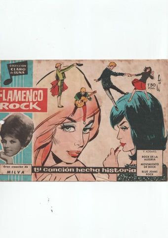Claro de Luna numero 124: Flamenco Rock (Milva), falta cubierta trasera