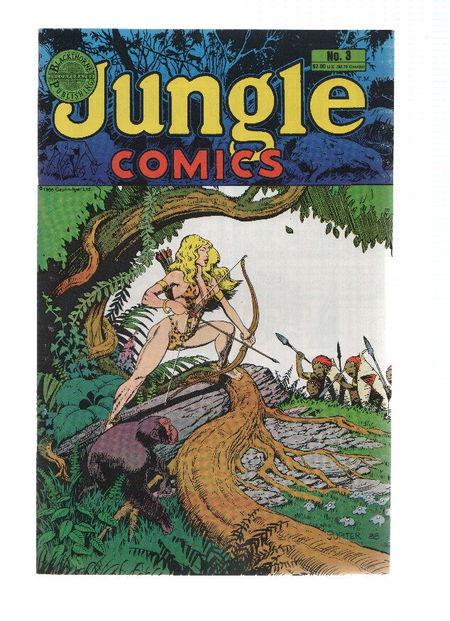 JUNGLE COMICS, Volume 1 Numero 03: Flames of Death (Blackthorne)