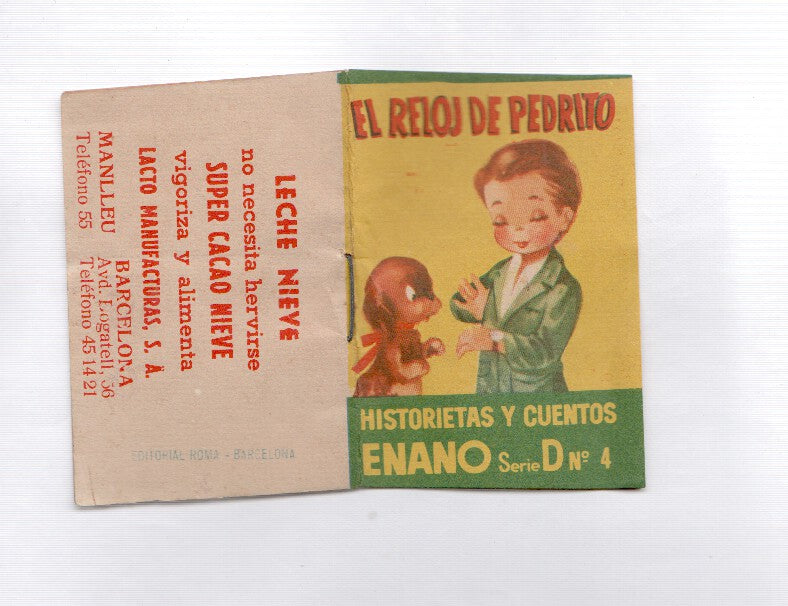 Historietas y Cuentos Enano serie D numero 04: El reloj de Pedrito