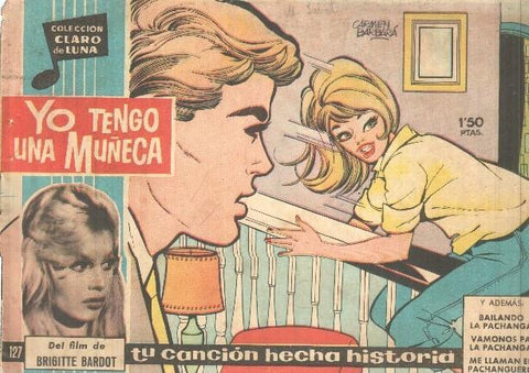 Claro de Luna numero 127: Yo tengo una muñeca (Brigitte Bardot) (numerada 1 en trasera)