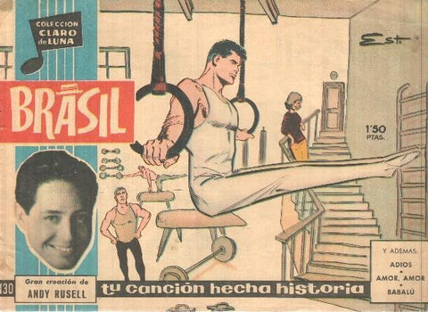 Claro de Luna numero 130: Brasil (Andy Rusell) (numerado 1 en trasera)