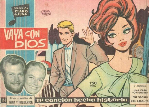 Claro de Luna numero 144: Vaya con Dios (Nina y frederick) (numerado 1 en trasera)