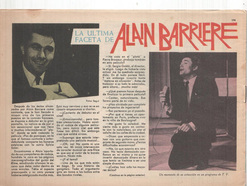 Claro de Luna numero 294: reportaje sobre Alain Barriere