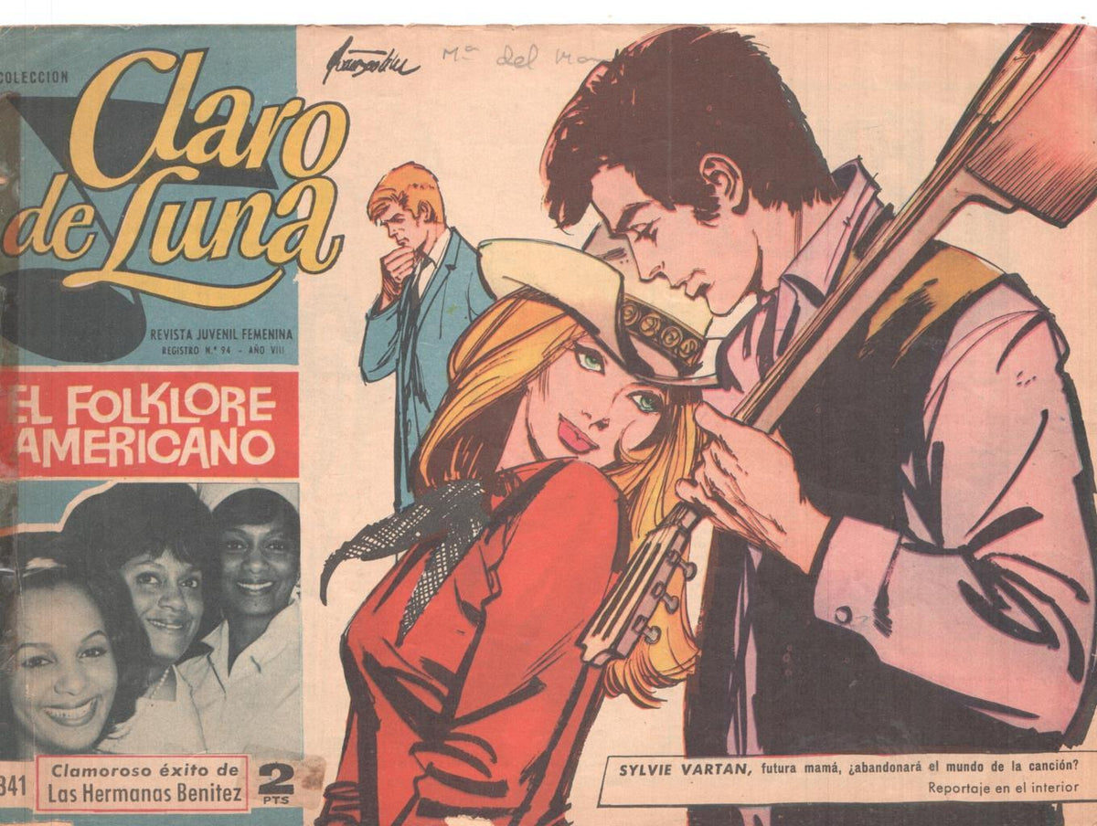 Claro de Luna numero 341: reportaje sobre Sylvie Vartan