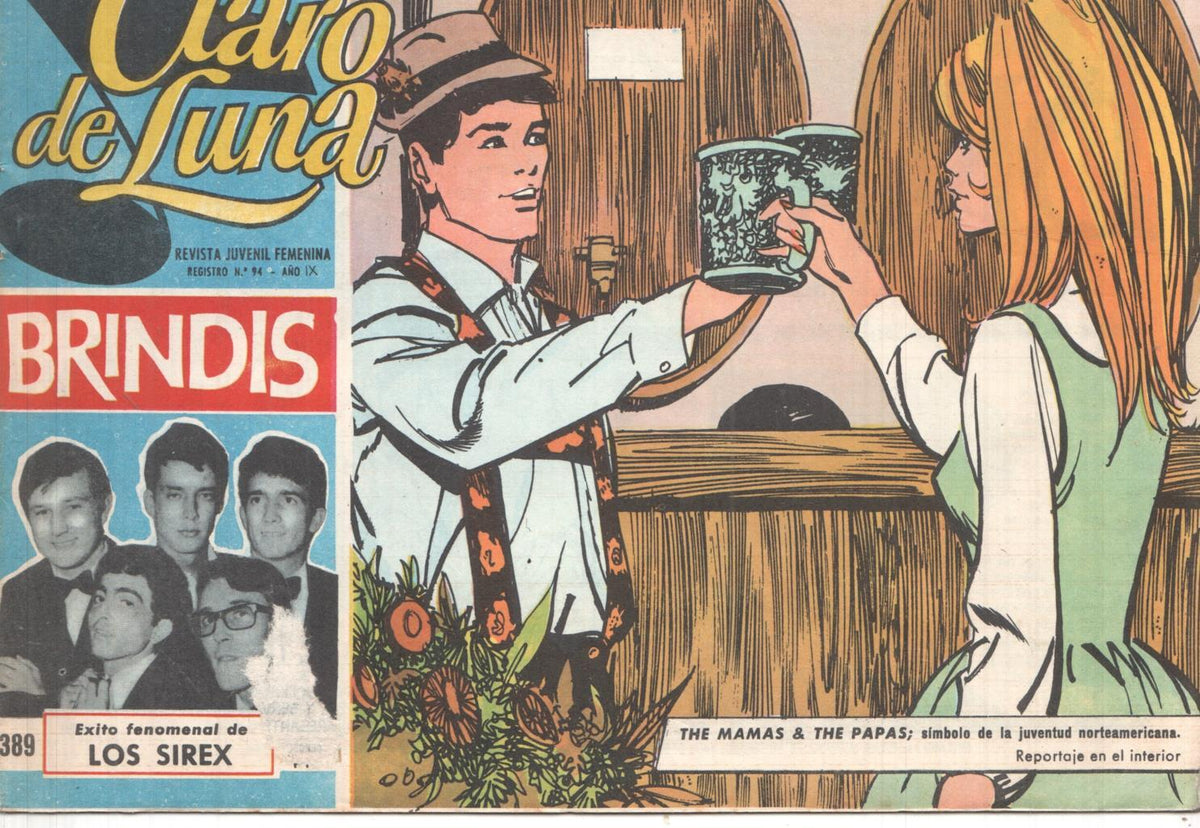 Claro de Luna numero 389: reportaje sobre The Mamas & The Papas