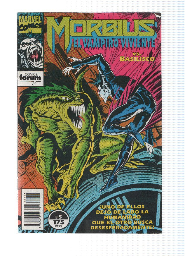 Morbius el vampiro viviente numero 5: Colmillos