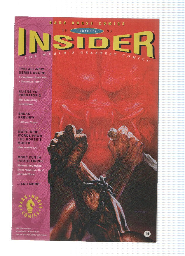 Revista: INSIDER (Dark Horse Comics), Volume 02: Numero 14