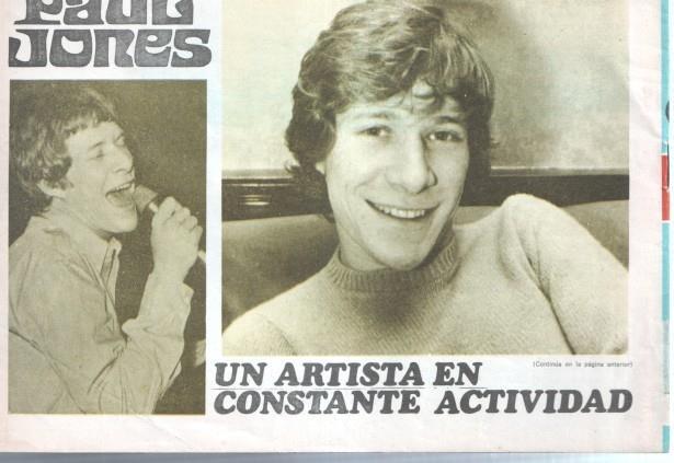 Claro de Luna numero 458: trasera reportaje sobre Paul Jones