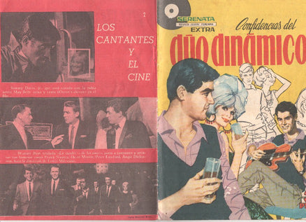 Serenata Extra numero 02: Confidencias del Duo Dinamico (poster central 31 x 21,5 cm: Johnny Hallyday)