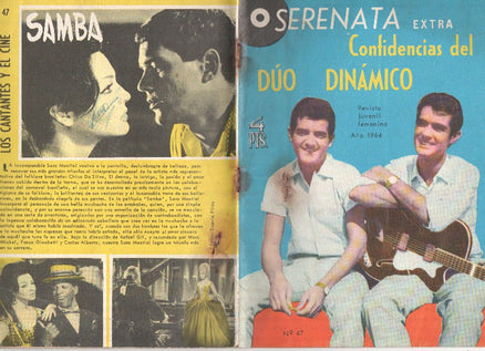 Serenata Extra numero 36: Confidencias del Duo Dinamico (poster central doble de Enrique Guzman y Manolo del Duo Dinamico)