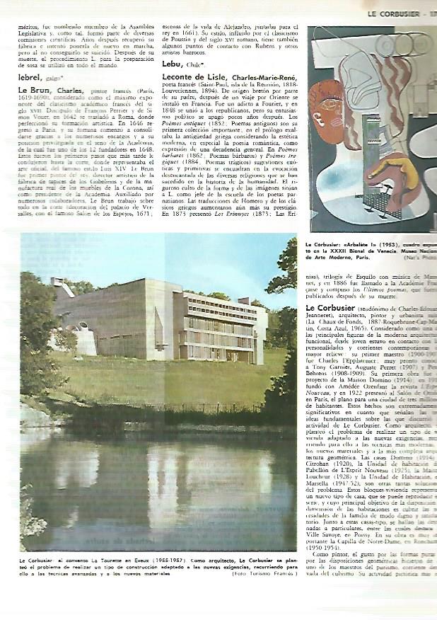 LAMINA MONITOR 0310: LE CORBUSIER: CONVENTO DE LA TOURETTE Y ARBALETE I