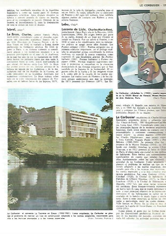 LAMINA MONITOR 0310: LE CORBUSIER: CONVENTO DE LA TOURETTE Y ARBALETE I