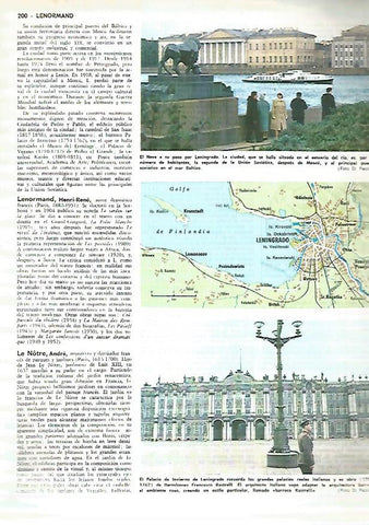 LAMINA MONITOR 0313: EL NEVA A SU PASO POR LENINGRADO (SAN PETERSURGO)