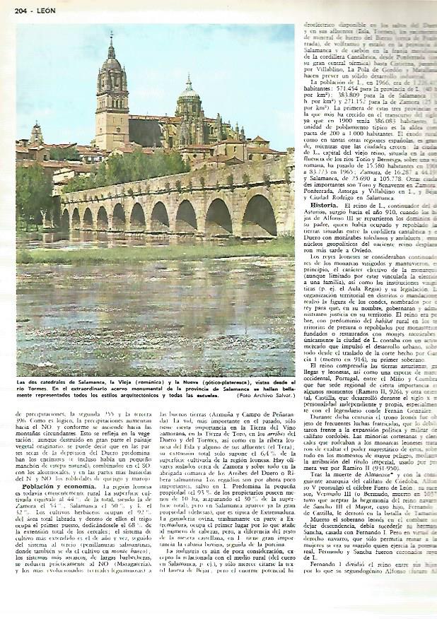 LAMINA MONITOR 0314: LAS DOS CATEDRALES DE SALAMANCA