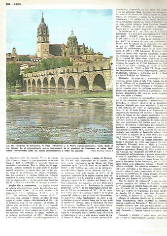 LAMINA MONITOR 0314: LAS DOS CATEDRALES DE SALAMANCA