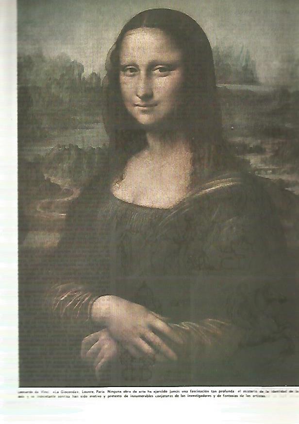 LAMINA MONITOR 0318: LA GIOCONDA POR LEONARDO DA VINCI