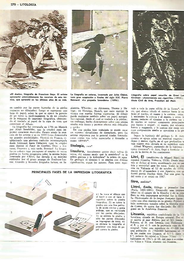 LAMINA MONITOR 0326: LITOGRAFIA DE GOYA DE LUDWIG KIRCHNER Y JULES CHERET