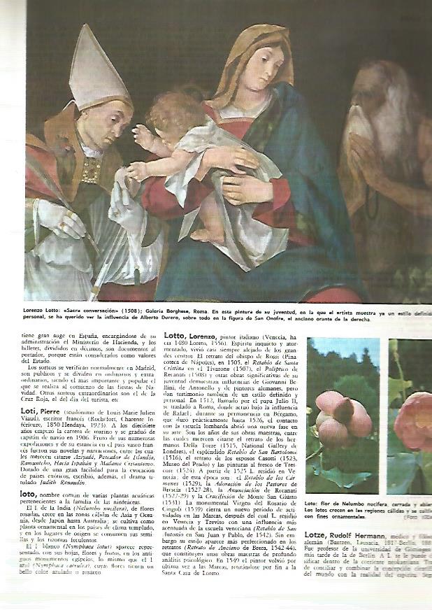 LAMINA MONITOR 0330: SACRA CONVERSACION POR LORENZO LOTTO